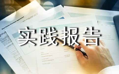 暑假初中社会实践报告
